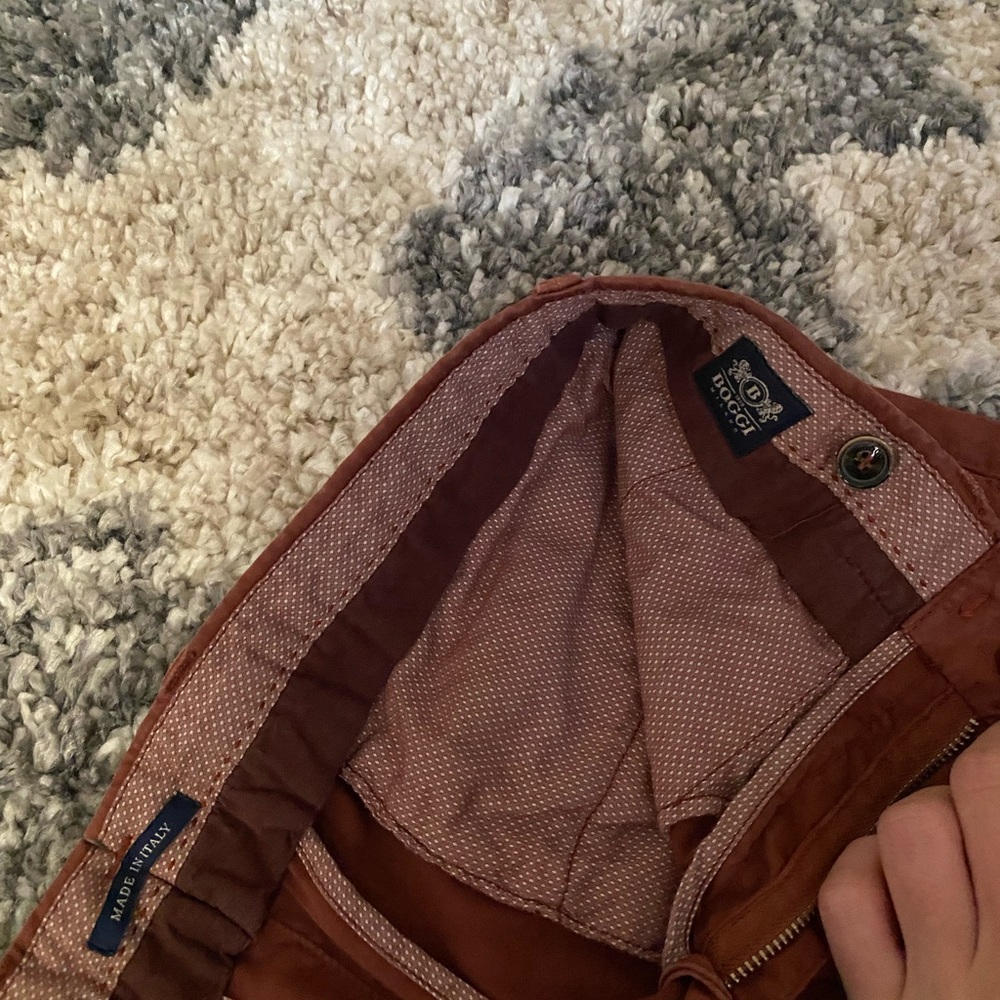 Boggi Milano Mens Orange/Rust Pants 46 EU - Picture 3 of 3